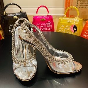 Brand New Wedding Shoes( sequin, rhinestone, silver)